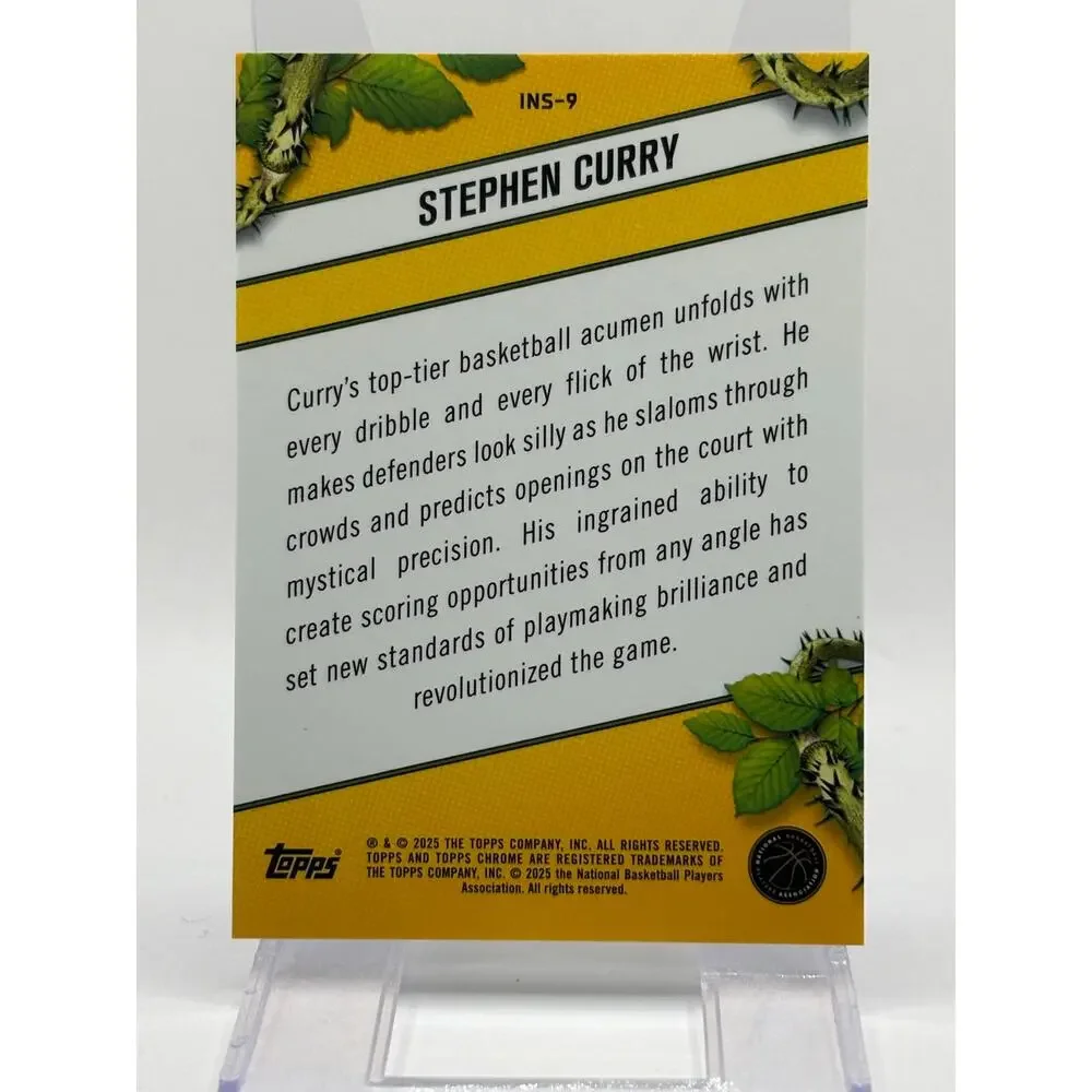 2024-25 Topps Chrome Stephen Curry Instinct Gold Geometric Refractor 13/50 SP